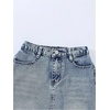 image:imageMakeMeChic Girls Jean Skirt Elastic High Waisted Y2k Summer Cute Denim Midi Skirts with PocketBronze