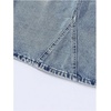 image:imageMakeMeChic Girls Jean Skirt Elastic High Waisted Y2k Summer Cute Denim Midi Skirts with PocketBronze