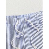 image:imageMakeMeChic Mens Striped Drawstring Shorts Wide Leg Summer Casual Shorts with PocketsBlue and White