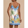 image:imageMakeMeChic Womens Boho Tropical Dress Summer Vacation Spaghetti Strap Sleeveless Floral Beach Short DressesWhite