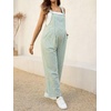 image:imageMakeMeChic Womens Maternity Overalls Summer Gingham Sleeveless Wide Leg Y2K Pregnancy JumpsuitsBlue and Yellow