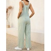 image:imageMakeMeChic Womens Maternity Overalls Summer Gingham Sleeveless Wide Leg Y2K Pregnancy JumpsuitsBlue and Yellow
