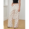 image:imageMakeMeChic Womens Polka Dots Jeans Wide Leg Denim Pants Y2k Polka Dots PantsBlack and White