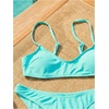 image:imageMakeMeChic Womens Polka Dots Thong Bikini Sets High Cut Micro Sexy Bathing Suit SwimsuitDusty Blue