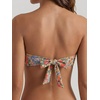 image:imageMakeMeChic Womens Strapless Bandeau Bikini Tops Tie Back Ruched Bathing Suit Summer TopsMulticolor