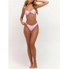 image:imageMakeMeChic Womens Strapless Bandeau Bikini Tops Tie Back Ruched Bathing Suit Summer TopsPink O