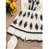 image:imageMakeMeChic Womens Summer Boho Short Rompers Floral Deep V Neck Sleeveless Wide Leg One Piece JumpsuitBlack and White