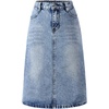 image:imageMakeMeChic Girls Jean Skirt Elastic High Waisted Y2k Summer Cute Denim Midi Skirts with PocketBronze