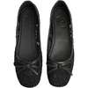 image:imageMakeMeChic Womens Bow Knot Polka Dots Ballet Flat Lace Mesh Beaded Closed Toe Summer Wedding ShoesBlack Lace