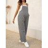 image:imageMakeMeChic Womens Maternity Overalls Summer Gingham Sleeveless Wide Leg Y2K Pregnancy JumpsuitsWhite and Black