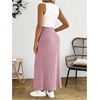 image:imageMakeMeChic Womens Maternity Summer Two Piece Set Sleeveless Tank Tops and Midi Skirt Rib Knit Casual OutfitPink