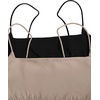image:imageMakeMeChic Women Square Neck Wireless Crop Bra  Spaghetti Straps WireFree Stretch Fabric Sports Bra Crop Top Soft Light Bra For Yoga Gym Daily Casual Workout WearBlackApricot
