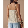 image:imageMakeMeChic Womens Sequin Babydoll Tank Top  Peplum Flowy Spaghetti Strap Y2K Cute Cami Going OutApricot