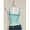 image:imageMakeMeChic Womens Mesh Sequin V Neck Camisole Lace Sparkly Fitted Y2k Party TopsGreen