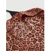 image:imageMakeMeChic Womens Pink Y2K Tops Cheetah Print Halter Rhinestone Tie Backless Summer Crop TopsMulticolor