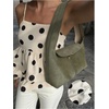 image:imageMakeMeChic Womens Polka Dots Camisole Top Ruffle Layered Y2k Sleeveless Summer Crop Tank TopsApricot