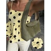 image:imageMakeMeChic Womens Polka Dots Camisole Top Ruffle Layered Y2k Sleeveless Summer Crop Tank TopsYellow