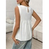 image:imageMakeMeChic Womens Tie Side Tank Top Sleeveless Peplum Summer Going Out TopsWhite