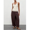 image:imageMakeMeChic Womens Y2k Punk Grommet Eyelet Tank Top Scoop Neck Sleeveless Grunge TopsApricot