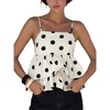 image:imageMakeMeChic Womens Polka Dots Camisole Top Ruffle Layered Y2k Sleeveless Summer Crop Tank TopsMulticolor