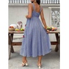 image:imageMAKEMECHIC Womens Summer Boho Maternity Dress Floral Flowy Beach Maxi Long SundressBlue