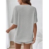 image:imageMakeMeChic Womens Maternity 2 Piece Sets Summer Rib Knit Top and Short  Mama ClothesLoungeShort Sleeve Tee ShirtPregnancy PajamasBump Friendly OutfitsLight Grey
