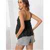 image:imageMakeMeChic Womens Maternity Babydoll Tank Tops Peplum Ruffle Cami Top  Cute Maternity Tops Maternity Shirts Sleeveless Summer Clothes PregnancyBlack