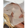 image:imageMakeMeChic Womens Maternity Crochet Beach Cover Ups Boho Swimsuit Coverup Mini DressApricot