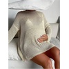 image:imageMakeMeChic Womens Maternity Crochet Beach Cover Ups Boho Swimsuit Coverup Mini DressBeige
