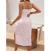 image:imageMakeMeChic Womens Maternity Dress Summer Sleeveless Vacation Flowy Sundress Baby Shower DressPink