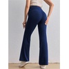 image:imageMakeMeChic Womens Maternity Jeans Elastic High Waisted Flared Leg Pregnancy Denim PantsDark Wash