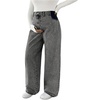image:imageMakeMeChic Womens Maternity Jeans Loose Wide Leg Over The Belly Straight Pregnancy Jeans Denim PantsGrey