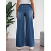image:imageMakeMeChic Womens Maternity Jeans Over Belly Skinny Stretchy Denim Pants Comfy Pregnancy Wide Leg PantsBlue