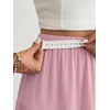 image:imageMakeMeChic Womens Maternity Ruffle Maxi Skirt  High Elastic Waisted Flowy Boho Flared Ruffle Summer Long Skirts Vacation OutfitsDusty Pink