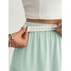 image:imageMakeMeChic Womens Maternity Ruffle Maxi Skirt  High Elastic Waisted Flowy Boho Flared Ruffle Summer Long Skirts Vacation OutfitsGreen
