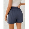image:imageMakeMeChic Womens Maternity Shorts Elastic Waist Wide Leg Over The Belly Summer ShortsBlue