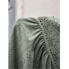 image:imageMakeMeChic Womens Maternity Summer Cami Top Lace Eyelet Embroidery V Neck Ruffle Pregnancy Tank TopsGreen
