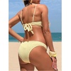 image:imageMakeMeChic Womens Maternity Two Piece Summer Bikini Sets Push Up Ruffle High Cut Pregnancy SwimsuitsYellow