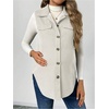 image:imageMakeMeChic Womens Maternity Vest Jacket Corduroy Sleeveless Button Down Jackets BlazerApricot