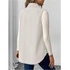 image:imageMakeMeChic Womens Maternity Vest Jacket Corduroy Sleeveless Button Down Jackets BlazerApricot