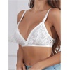 image:imageMakeMeChic Womens Nursing Bras for Breastfeeding Lace Maternity Lingerie  Breastfeeding Lace Nursing Bralette Bodily Nursing Bra Brasier De Lactancia MaternaWhite Floral Lace