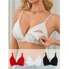 image:imageMakeMeChic Womens Nursing Bras for Breastfeeding Lace Maternity Lingerie  Breastfeeding Lace Nursing Bralette Bodily Nursing Bra Brasier De Lactancia MaternaMulticolor Set
