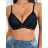 image:imageMakeMeChic Womens Nursing Bras for Breastfeeding Lace Maternity Lingerie  Breastfeeding Lace Nursing Bralette Bodily Nursing Bra Brasier De Lactancia MaternaBlack Solid