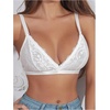 image:imageMakeMeChic Womens Nursing Bras for Breastfeeding Lace Maternity Lingerie  Breastfeeding Lace Nursing Bralette Bodily Nursing Bra Brasier De Lactancia MaternaWhite Floral Lace