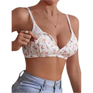 image:imageMakeMeChic Womens Nursing Bras for Breastfeeding Lace Maternity Lingerie  Breastfeeding Lace Nursing Bralette Bodily Nursing Bra Brasier De Lactancia MaternaMulticolor